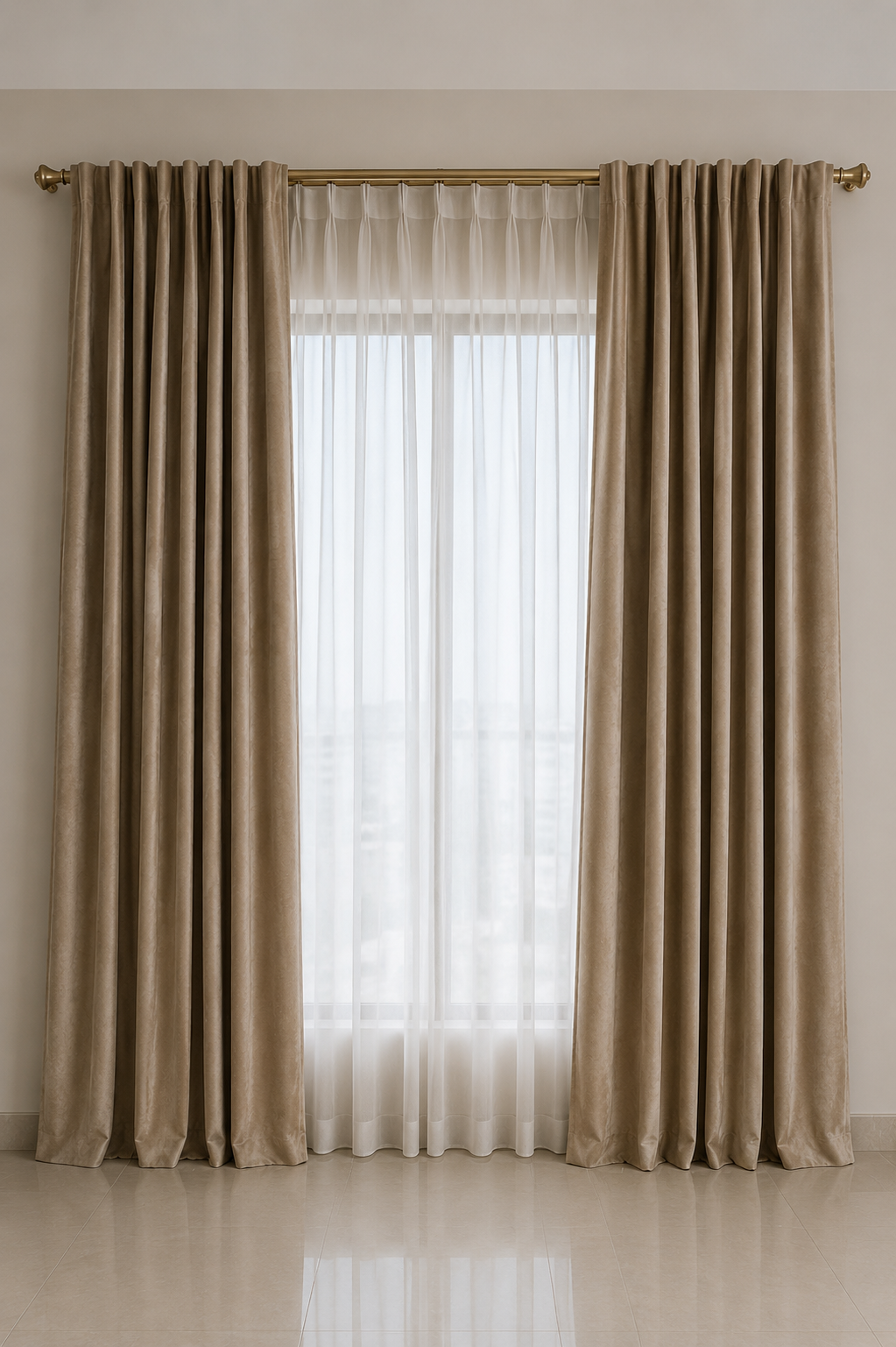 DOUBLE CURTAINS