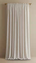 Custom-Length Wool Blend Blackout Curtain