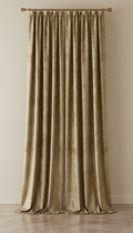 Velvet Curtain With Architectural Pleat