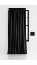 Velvet Curtain Deep Charcoal
