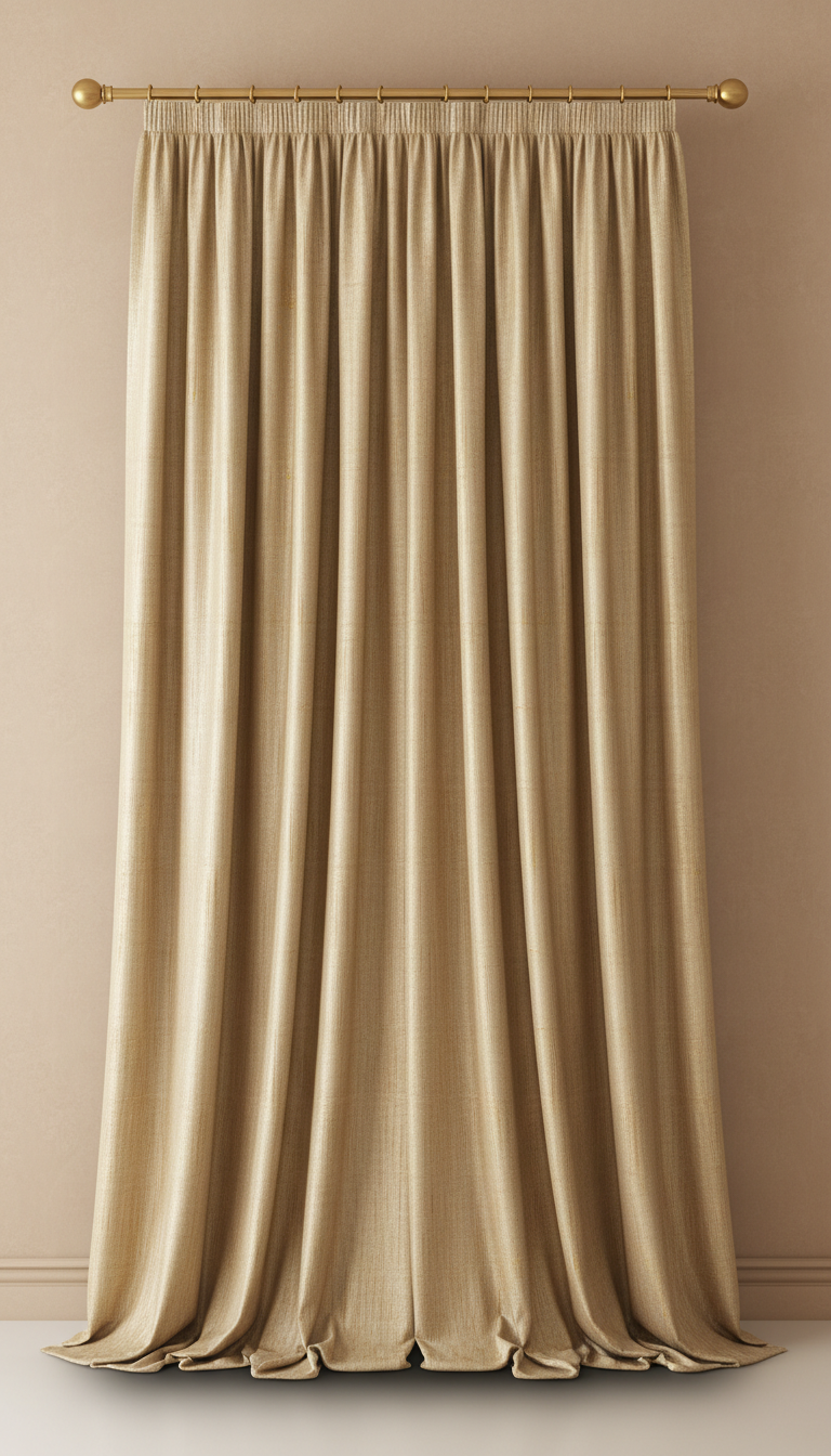 Silk Drapery With Hand-Finished Hem